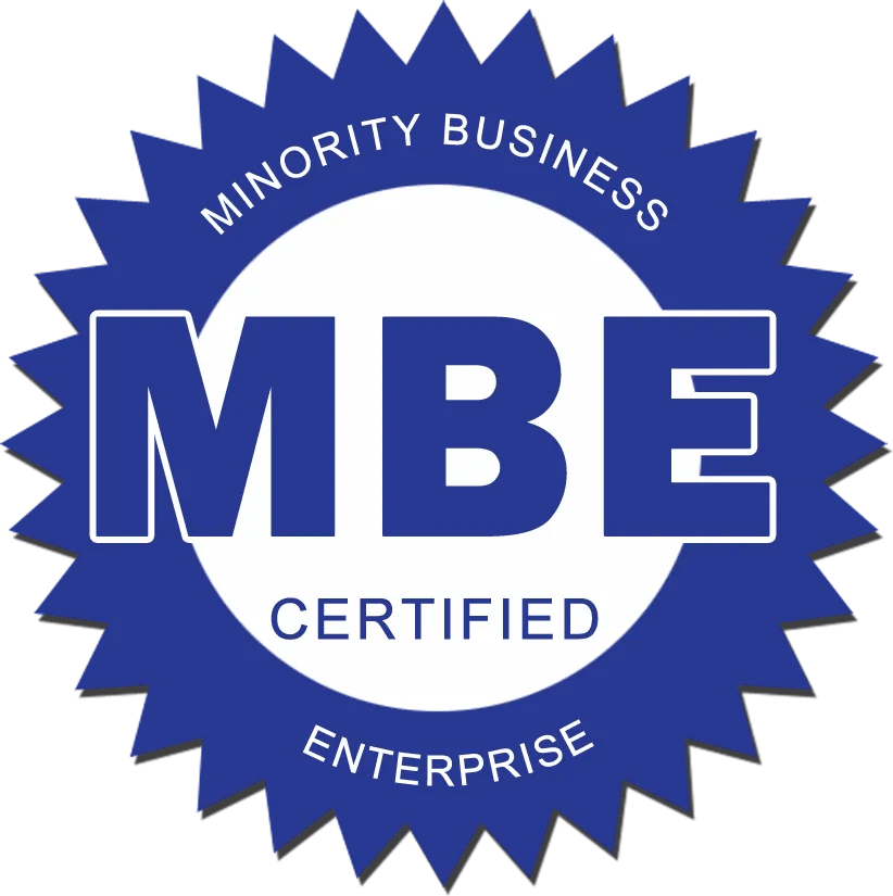 MBE Certified, Minority Business Enterprise badge