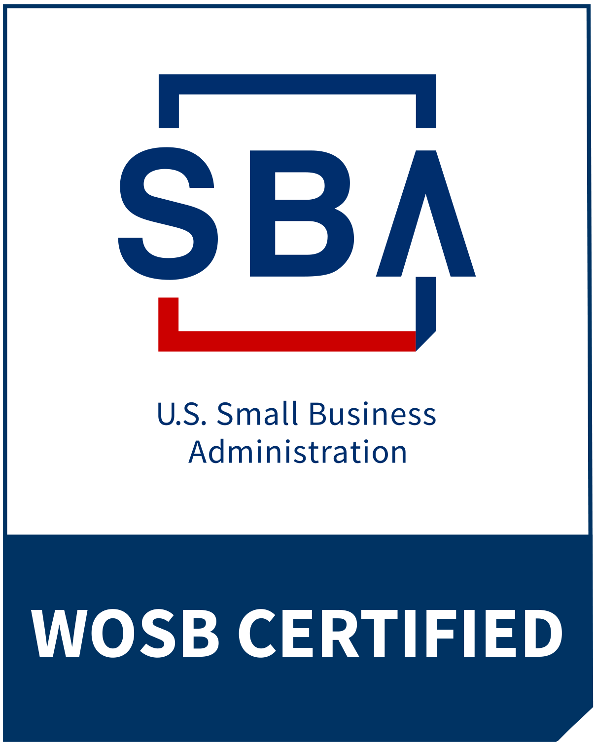 SBA WOSB Certified badge